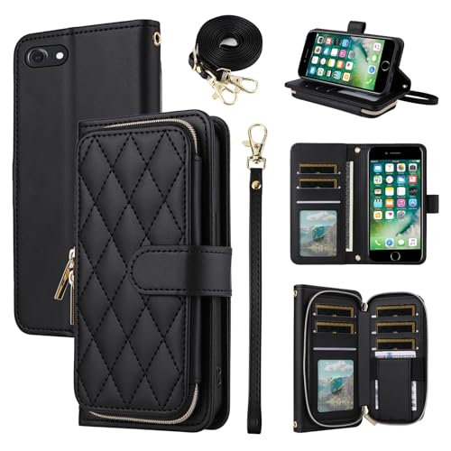 Furiet Argyle-Schutzhülle für iPhone 6/6S, mit Handschlaufe, Schultergurt, 9+ Kartenfächer, Reißverschluss, Geldbörse, Ständer, Handyhülle für iPhone 6, SIX, i6S, iPhone 6S, iPhone 6S, Phone6, 6a, S6 Furiet Argyle-Schutzhülle für iPhone 6/6S, mit Handschlaufe, Schultergurt, 9+ Kartenfächer, Reißverschluss, Geldbörse, Ständer, Handyhülle für iPhone 6, SIX, i6S, iPhone 6S, iPhone 6S, Phone6, 6a, S6 von Furiet