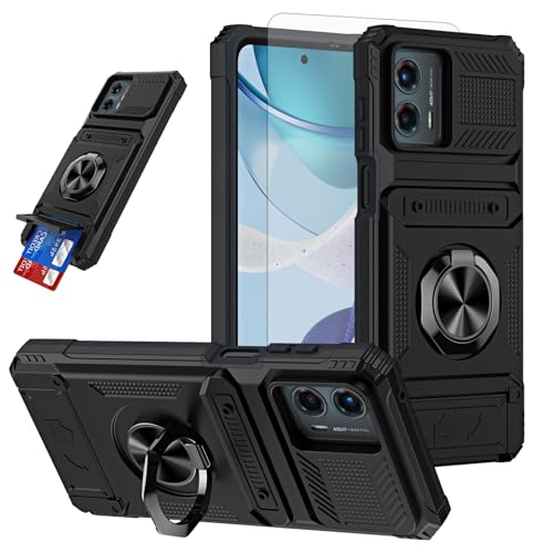 Furiet Handyhülle für Motorola Edge 5G 2024, gehärtetes Glas, Displayschutzfolie, Kartenfächer, Magnetring-Ständer, stoßfest, weiches Silikon, Bumper, Hybrid, zweilagig, Schutz für Moto Edge2024 Furiet Handyhülle für Motorola Edge 5G 2024, gehärtetes Glas, Displayschutzfolie, Kartenfächer, Magnetring-Ständer, stoßfest, weiches Silikon, Bumper, Hybrid, zweilagig, Schutz für Moto Edge2024 von Furiet