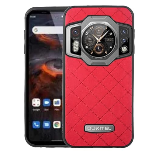 Furiet Kompatibel mit OUKITEL WP21 17,2 cm (6,7 Zoll) Hülle, robuste, dünne Zellen, Zubehör, rutschfeste Passform, Gummi, TPU, Handy-Schutzhülle für WP21, Damen und Herren, Rot von Furiet