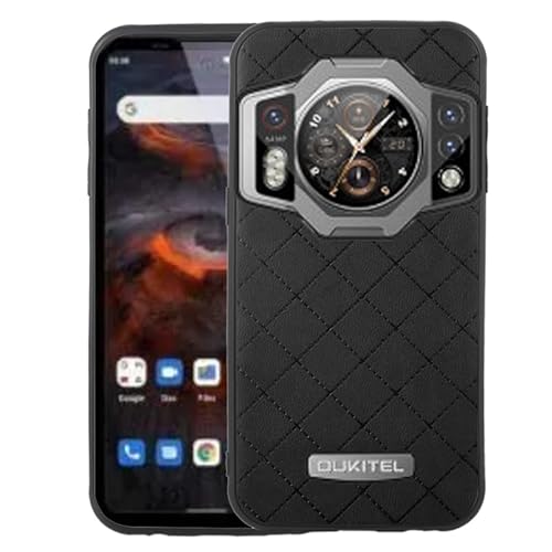 Furiet Kompatibel mit OUKITEL WP21 17,2 cm (6,7 Zoll) Hülle, robuste, dünne Zellen, Zubehör, rutschfeste Passform, Gummi, TPU, Handy-Schutzhülle für WP21, Damen und Herren, Schwarz von Furiet