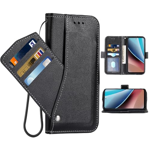 Furiet Schutzhülle für GStylus XT2317-1 XT2317-2, kompatibel mit Motorola Moto G Stylus 4G 2023, mit Handschlaufe, Leder-Klapphülle, Kartenhalter, Kreditkartenfächer, Ständer, Ganzkörper-Handyhülle, von Furiet