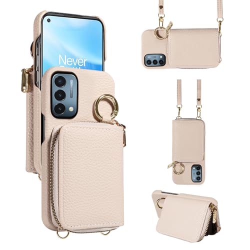 Furiet Schutzhülle für OnePlus Nord N200 5G mit Schultergurt, Ringschnalle, Reißverschluss, Kartenhalter, Ständer, Handyhülle für One Plus N 200 G5 1 Plus 200N 1plus One+ 1+ N2005G 2021, Weiß Furiet Schutzhülle für OnePlus Nord N200 5G mit Schultergurt, Ringschnalle, Reißverschluss, Kartenhalter, Ständer, Handyhülle für One Plus N 200 G5 1 Plus 200N 1plus One+ 1+ N2005G 2021, Weiß von Furiet