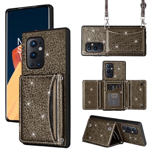 Furiet Wallet Case für OnePlus 9 Pro One Plus 9Pro 5G mit Schultergurt, Slim Flip Geldbörse Kreditkartenfach Ständer Sparkly Glitter Bling Handyhülle für On 1Plus 1 + Plus9 1+ Pro Nine Damen Herren Furiet Wallet Case für OnePlus 9 Pro One Plus 9Pro 5G mit Schultergurt, Slim Flip Geldbörse Kreditkartenfach Ständer Sparkly Glitter Bling Handyhülle für On 1Plus 1 + Plus9 1+ Pro Nine Damen Herren von Furiet
