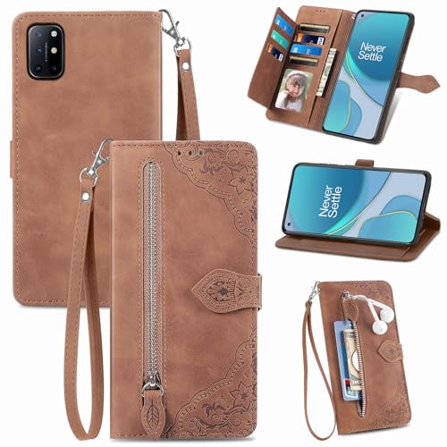 Kompatibel mit OnePlus 8T OnePlus8T Plus 9R 5G Wallet Case mit Handschlaufe Lanyard Flip Kartenhalter Ständer Handyhülle für One Plus8T5G On + 1 Plus 8Tplus 1plus 8T+ One+ T8 1+ 1+8T Pro G5 Braun Kompatibel mit OnePlus 8T OnePlus8T Plus 9R 5G Wallet Case mit Handschlaufe Lanyard Flip Kartenhalter Ständer Handyhülle für One Plus8T5G On + 1 Plus 8Tplus 1plus 8T+ One+ T8 1+ 1+8T Pro G5 Braun von Furiet