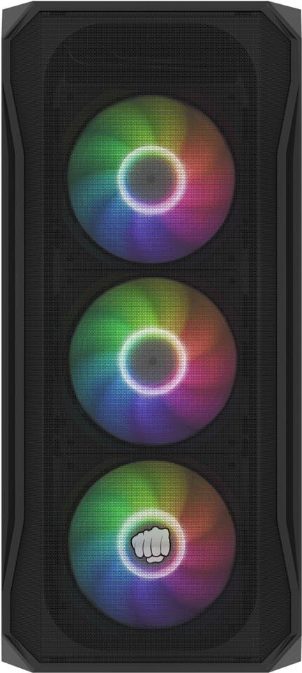 FURY Shobo SH4F RGB - Midi Tower - PC - Schwarz - ATX - micro ATX - Mini-ITX - ABS - Netz - Stahl - Gehärtetes Glas - Multi (NFO-2154) von Fury