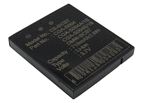 Akku für Panasonic DMC-FX7, 3.7V, 710mAh, Li-ion von Fusion Battery