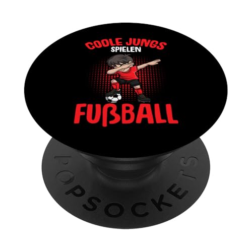 Coole Jungs spielen Fußball Fußballer Jungen Kinder PopSockets Klebender PopGrip von Fussballer & Fussball Fan Motiv Geschenkideen