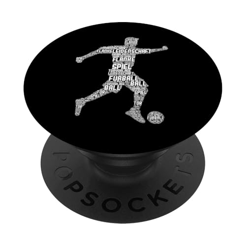 Fußball Fußballer Jungen Kinder Männer PopSockets Klebender PopGrip von Fussballer & Fussball Fan Motiv Geschenkideen