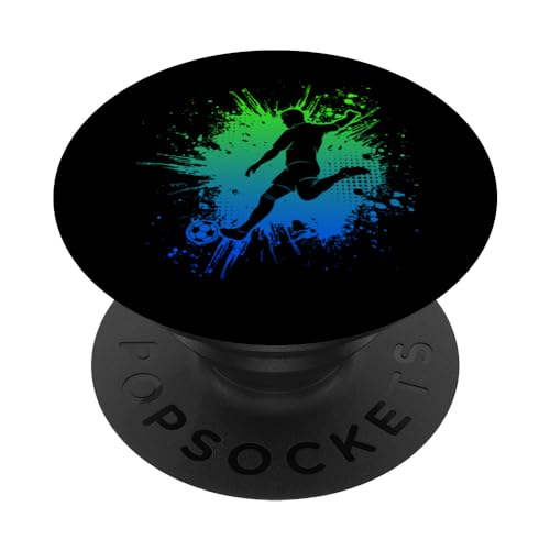 Fußballer Fußball Jungen Kinder PopSockets Klebender PopGrip von Fussballer & Fussball Fan Motiv Geschenkideen