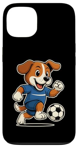 Lustiger Fußballhund im blauen Trikot beim Kicken Nummer 7 Hülle für iPhone 13 Lustiger Fußballhund im blauen Trikot beim Kicken Nummer 7 Hülle für iPhone 13 von Fußballhund spielt aktiv mit Ball auf dem Feld Fun