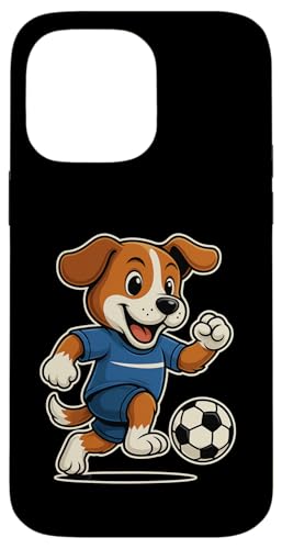 Lustiger Fußballhund im blauen Trikot beim Kicken Nummer 7 Hülle für iPhone 14 Pro Max Lustiger Fußballhund im blauen Trikot beim Kicken Nummer 7 Hülle für iPhone 14 Pro Max von Fußballhund spielt aktiv mit Ball auf dem Feld Fun
