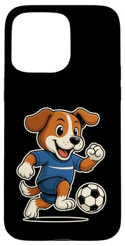 Lustiger Fußballhund im blauen Trikot beim Kicken Nummer 7 Hülle für iPhone 15 Pro Max Lustiger Fußballhund im blauen Trikot beim Kicken Nummer 7 Hülle für iPhone 15 Pro Max von Fußballhund spielt aktiv mit Ball auf dem Feld Fun