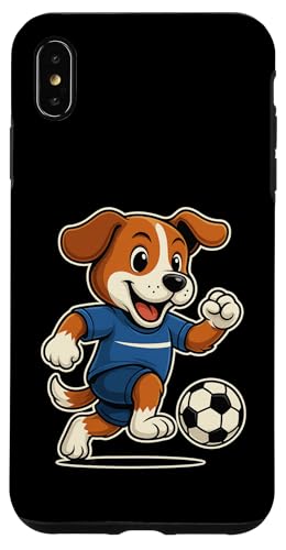 Lustiger Fußballhund im blauen Trikot beim Kicken Nummer 7 Hülle für iPhone XS Max Lustiger Fußballhund im blauen Trikot beim Kicken Nummer 7 Hülle für iPhone XS Max von Fußballhund spielt aktiv mit Ball auf dem Feld Fun
