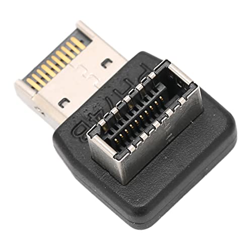 Fussbudget USB3.1 Type-E-Adapter, 90-Grad-Lenkwinkel, Benutzerfreundlichkeit für Computer-Motherboard mit USB3.1 Type-E, Kompakt, Plug-and-Play (PH74B) von Fussbudget
