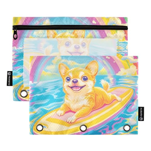 Fustylead Federmäppchen mit Aufschrift "Happy Boston Terrier", schwimmend auf Surfbrett, Federmäppchen für 3 Ringe, Federmäppchen mit Reißverschluss, transparentes Fenster, für Schule, Büro, Kosmetik Fustylead Federmäppchen mit Aufschrift "Happy Boston Terrier", schwimmend auf Surfbrett, Federmäppchen für 3 Ringe, Federmäppchen mit Reißverschluss, transparentes Fenster, für Schule, Büro, Kosmetik von Fustylead