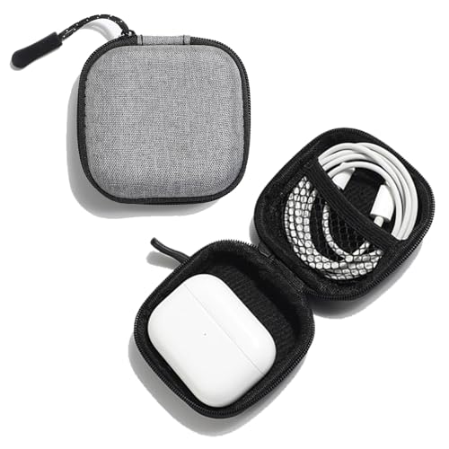 Futanwei Kompatibel mit JLab Go Pop Wireless Earbuds Case Bluetooth Kopfhörer Go Pop Case - Tragetasche für Kopfhörer - EVA Earbuds Case Rugged - Kleine Aufbewahrungstasche Tasche mit Netztasche, Grau Futanwei Kompatibel mit JLab Go Pop Wireless Earbuds Case Bluetooth Kopfhörer Go Pop Case - Tragetasche für Kopfhörer - EVA Earbuds Case Rugged - Kleine Aufbewahrungstasche Tasche mit Netztasche, Grau von Futanwei