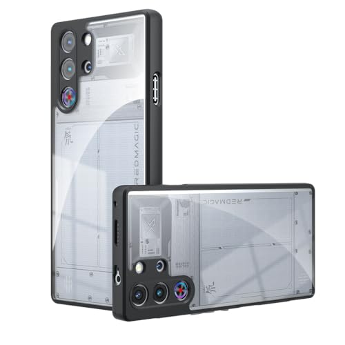Futanwei Redmagic 10 Pro Hülle für Redmagic 10 Pro Plus 5G [harte Rückseite aus Polycarbonat und weicher TPU-Stoßdämpfer] [Schutz in Militärqualität] Ganzkörper-Schutzhülle für Red Magic 10 Pro / 10 von Futanwei