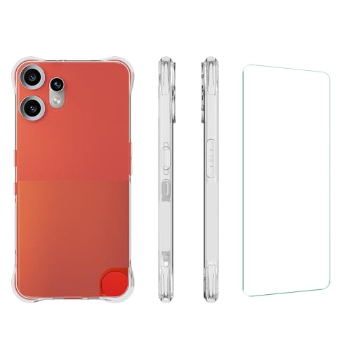 Futanwei Schutzhülle für CMF Phone-2-Pro, mit Displayschutzfolie aus gehärtetem Glas, stoßfest, sturzsicher, militärischer Schutz, Ganzkörper-Schutzhülle für Nothing CMF Phone 2 Pro, kristallklar Futanwei Schutzhülle für CMF Phone-2-Pro, mit Displayschutzfolie aus gehärtetem Glas, stoßfest, sturzsicher, militärischer Schutz, Ganzkörper-Schutzhülle für Nothing CMF Phone 2 Pro, kristallklar von Futanwei