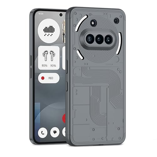 Futanwei Schutzhülle für Nothing Phone 3a, mattes Finish, geteiltes 3-in-1-Design, präzise Aussparungen, leicht, hartes Polycarbonat, ultradünn, Ganzkörper-Schutzhülle, kratzfest, Grau von Futanwei