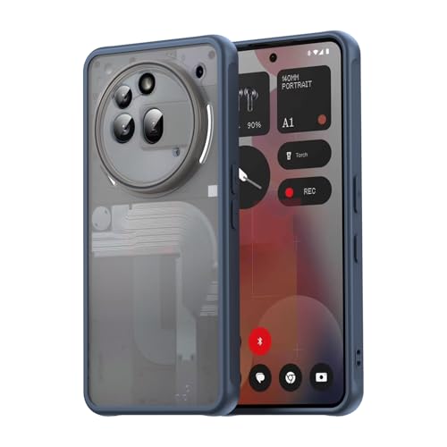 Futanwei Schutzhülle für Nothing Phone 3a Pro, mattes Finish, stoßdämpfende Ecken, Schutz in Militärqualität, robuste, schlanke Passform, Schutzhülle für Nothing Phone (3a) Pro 2025, Blau von Futanwei
