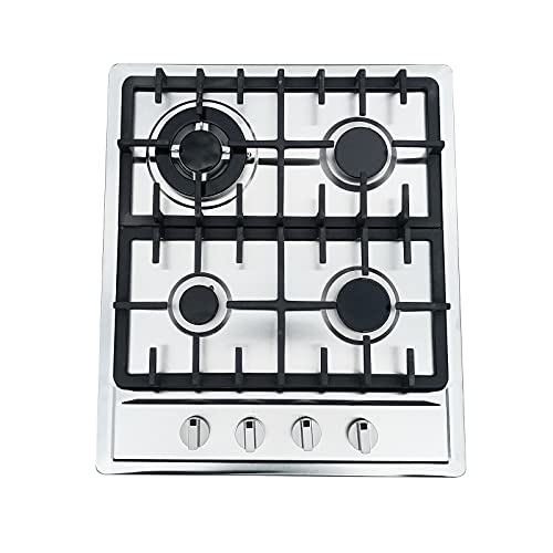 23.2" 4 flammig Gaskochfeld Einbau Kochfeld Edelstahl Gaskocher Kochplatten Für Propan/Erdgas 23.2" 4 flammig Gaskochfeld Einbau Kochfeld Edelstahl Gaskocher Kochplatten Für Propan/Erdgas von Futchoy