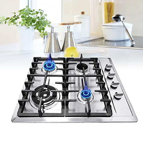 4 Flammig Gaskocher 23.2" Gasherd Einbauherd Gaskochfeld Edelstahl Hockerkocher Erdgas und Propan Gaskocher Geeignet für Erdgas LPG-Gass 4 Flammig Gaskocher 23.2" Gasherd Einbauherd Gaskochfeld Edelstahl Hockerkocher Erdgas und Propan Gaskocher Geeignet für Erdgas LPG-Gass von Futchoy