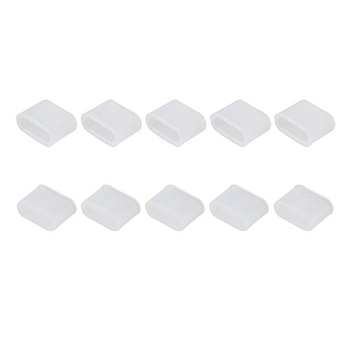 Futheda 10 Stück Silikon USB 3.1 Typ C Stecker Schnittstelle Stecker Abdeckung Stopper Anti-Staub Kappe Schutz Klar Futheda 10 Stück Silikon USB 3.1 Typ C Stecker Schnittstelle Stecker Abdeckung Stopper Anti-Staub Kappe Schutz Klar von Futheda