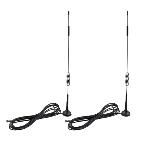Futheda 2 Stück 4G LTE Antenne 12dBi TS9 Stecker Antenne mit Magnetfuß Externe Netzwerkantenne mit 3 m Kabel Kompatibel mit Vodafone EE O2 Three Netgear Huawei 4G LTE WiFi Hotspot USB Modem Aircards Futheda 2 Stück 4G LTE Antenne 12dBi TS9 Stecker Antenne mit Magnetfuß Externe Netzwerkantenne mit 3 m Kabel Kompatibel mit Vodafone EE O2 Three Netgear Huawei 4G LTE WiFi Hotspot USB Modem Aircards von Futheda