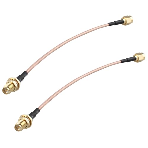 Futheda 2 Stück WiFi Antennen Verlängerungskabel RP-SMA Stecker auf RP-SMA Buchse RG316 Koaxialkabel 15 cm für Drahtlose Mini PCI Express PCIE Netzwerkkarten WiFi Adapter WiFi Router Gateway Futheda 2 Stück WiFi Antennen Verlängerungskabel RP-SMA Stecker auf RP-SMA Buchse RG316 Koaxialkabel 15 cm für Drahtlose Mini PCI Express PCIE Netzwerkkarten WiFi Adapter WiFi Router Gateway von Futheda