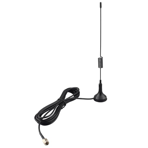 Futheda 868 MHz SMA-Antenne, 5 dBi, omnidirektionale Magnetfuß-Antenne, 3 m, RG174-Verlängerungskabel, SMA-Stecker-Adapter, kompatibel mit Homematic CCU3, CCU2, WiFi, Bluetooth, GSM, ISM, DCS, PCs, von Futheda