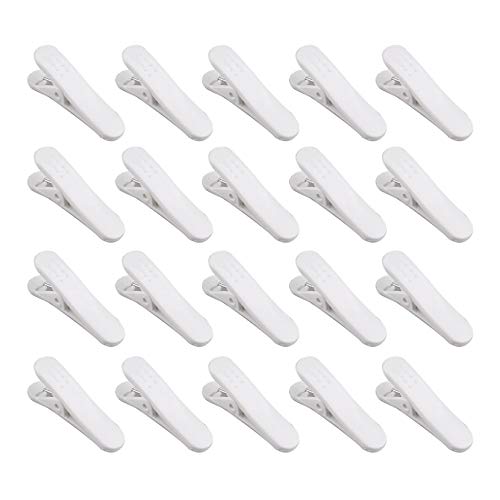 Futheda Kabel-Clips für Kopfhörer, Kopfhörer, Headset, für Hemd, Kleidung, Mikrofondraht, Weiß, 20 Stück von Futheda