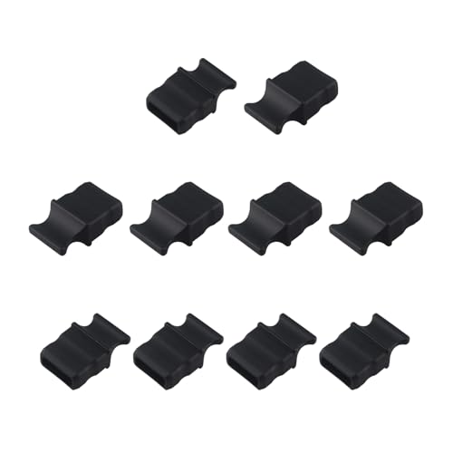 Futheda QSFP Silikon-Anti-Staubschutzstecker, XFP, optisches Modul, Käfigschutz, Dsut Abdeckkappe, Stopper, Schutz, Schwarz, 10 Stück von Futheda