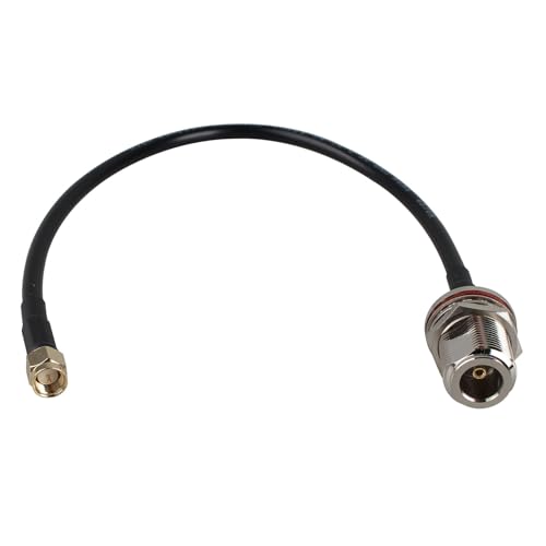 Futheda SMA Stecker auf N Buchse Adapterkabel Wifi Antennen Verlängerungskabel RG58 Koaxialkabel 30cm Kompatibel mit 4G LTE Wireless Router Cellular Gateway RTL-SDR USB Dongle IP Sicherheitskamera von Futheda