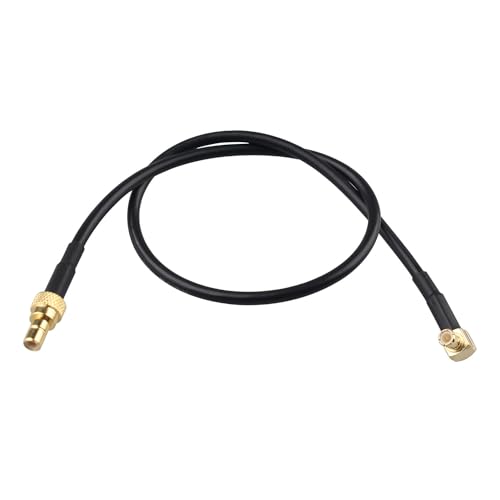 Futheda SMB Buchse zu MCX Stecker Rechtwinkliges Adapterkabel MCX Kabel RG174 30cm Antennenverlängerungskabel Kompatibel mit DAB FM/AM von Futheda