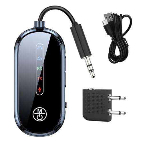 Bluetooth 5.4 Transmitter Empfänger 2-in-1, AUX Bluetooth Adapter für TV, Auto, Kopfhörer, Lautsprecher, Dual-Pairing, 3,5 mm Klinke, 12H Akkulaufzeit, Freisprechanrufe, Flugzeug/Reise Nutzung Bluetooth 5.4 Transmitter Empfänger 2-in-1, AUX Bluetooth Adapter für TV, Auto, Kopfhörer, Lautsprecher, Dual-Pairing, 3,5 mm Klinke, 12H Akkulaufzeit, Freisprechanrufe, Flugzeug/Reise Nutzung von FutrLiv