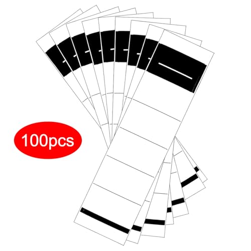 Selbstklebende Ordnerrücken-Etiketten, weiße Aufkleber, 5,4 x 19 cm, perfekt zum Organisieren und Beschriften aller Arten von Ordnern, 100 Stück von FutrLiv