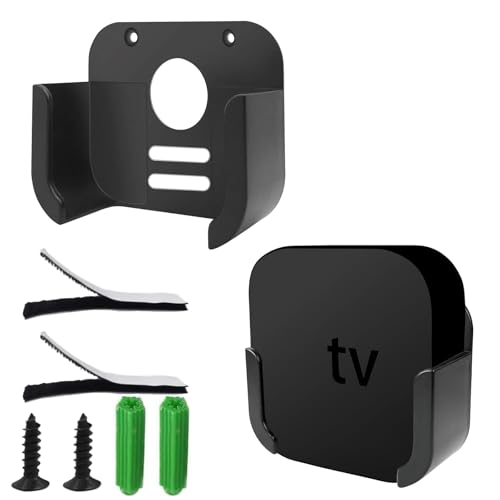 App le TV Wandhalterung, Wandhalterung Halterung, TV-Box Halterung Halter, App le TV 4K Wandhalter, Kompatibel mit App le TV 4K und Allen App le TV-Generationen (Schwarz) von Futuhada