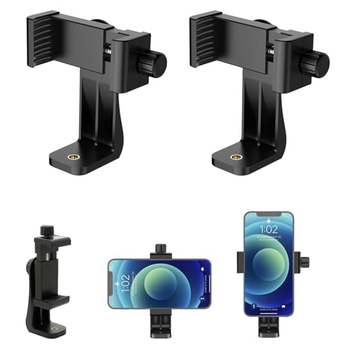 Futuhada Universal Handy Halterung Stativ Adapter, Handy-Halter Tripod Smartphone Clip Mount Stativhandyhalterung Handyhalterung Zubehör für Stativ Selfie Monopod Stick Einbeinstativ, 360° Drehbarer von Futuhada