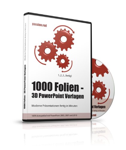 1000 Folien - 3D PowerPoint Vorlagen - Farbe: passion.red (2017): Moderne Präsentationen für Business, Kommunikation, Marketing, Vertrieb, Verkauf, ... - für Microsoft PowerPoint und Apple Keynote von FuturePaceMedia