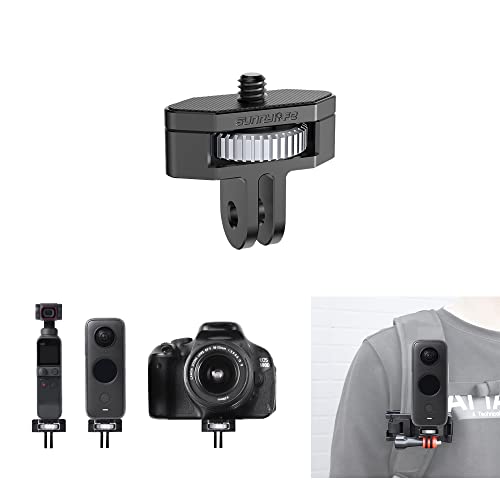 Fututech 1/4 Universal-Adapter für GoPro 10 9 8 7 Verstellbarer Anschluss für DJI Pocket2 Osmo Action für Insta360 One X2/X Adapter für FIMI Palm 2 Zubehör Action-Kamera von Fututech