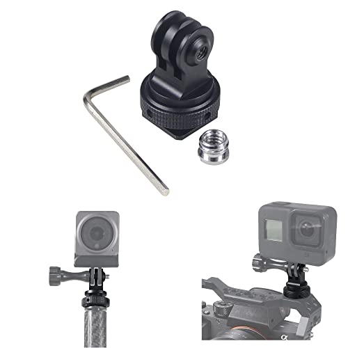 Fututech 3/8 1/4 Adapter für GoPro 11 10 9 8 Basis Halterung für DJI Action3 2 Anschluss für digitale Reflex und Action-Kameras Zubehör von Fututech