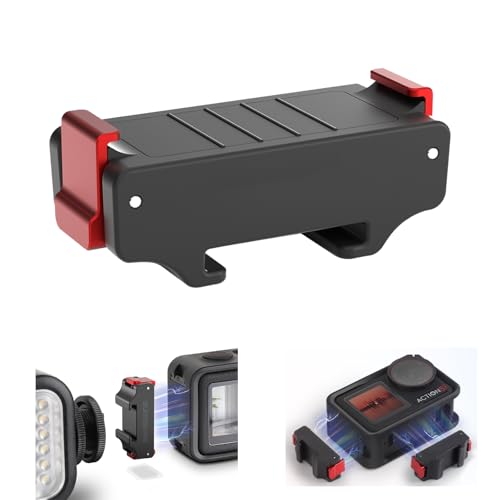 Fututech Blitzschuh-Adapter für DJI Osmo Action 5Pro/4/3, schnelle Demontage für Action-Kamera, magnetischer Anschluss, Zubehör Fututech Blitzschuh-Adapter für DJI Osmo Action 5Pro/4/3, schnelle Demontage für Action-Kamera, magnetischer Anschluss, Zubehör von Fututech