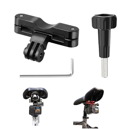 Fututech Fahrradsitzhalterung für Action-Kamera, Halterung für GoPro 13/12/11/10/9, Sattelhalterung für DJI Osmo Action 5Pro/4/3 für Insta360 Ace Pro 2/Pro Zubehör (schwarz) von Fututech