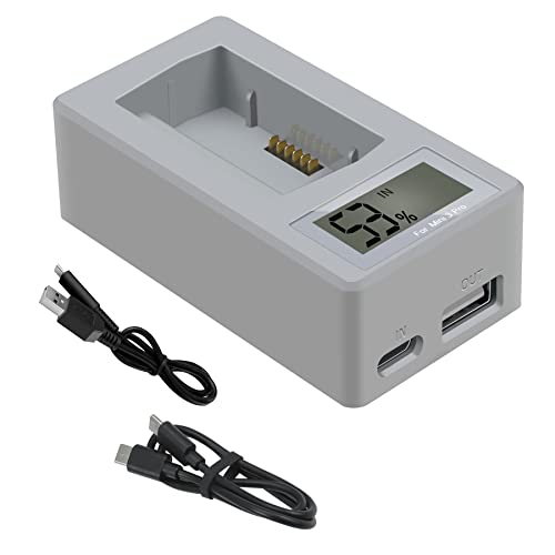 Fututech QC3.0 Typ-C multifunktionales Ladegerät für DJI Mini3 Mini 3 Pro PD Ladegerät Akku Schnellladegerät für Drohne USB-Port, LCD-Display Fututech QC3.0 Typ-C multifunktionales Ladegerät für DJI Mini3 Mini 3 Pro PD Ladegerät Akku Schnellladegerät für Drohne USB-Port, LCD-Display von Fututech