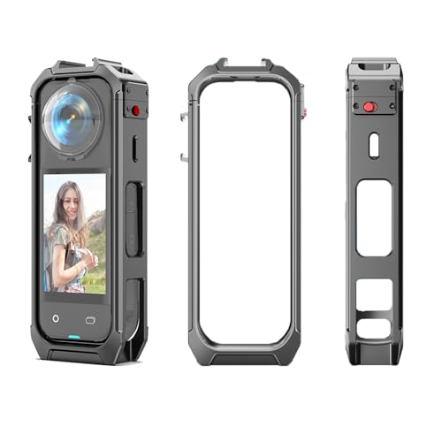 Fututech Schutzrahmen für Insta360 X5, Käfig aus Aluminium, für Action-Kamera, Cold Shoe Zubehör Fututech Schutzrahmen für Insta360 X5, Käfig aus Aluminium, für Action-Kamera, Cold Shoe Zubehör von Fututech