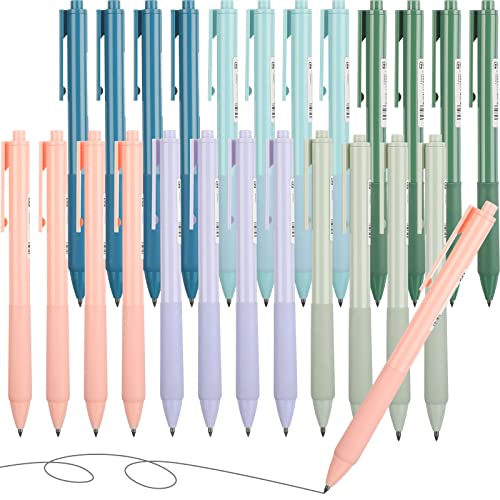 Fuutreo 24 Stück tintenlose Infinity Bleistift Mechanisch Ewiger Bleistift Wiederverwendbare Niedliche Bleistifte für Zuhause Büro Schule Zuhause Schreibbedarf Zeichnen Zeichnen Zeichnen (bunt) von Fuutreo