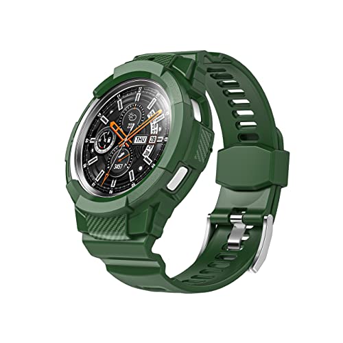 Fuvautu Einteiliges Silikon-Uhrenarmband, kompatibel mit Galaxy Watch 4 Classic 46 mm, 42 mm (2021), Sport-Anti-Drop-Armband, nicht für Galaxy Watch 46 mm, 42 mm in der Version 2018 (Classic 46 mm, von Fuvautu