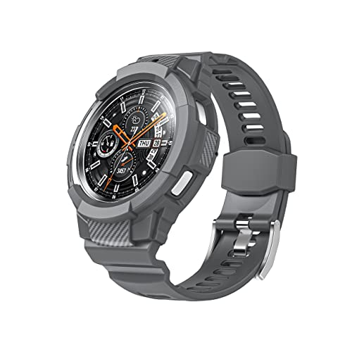 Fuvautu Einteiliges Silikon-Uhrenarmband, kompatibel mit Galaxy Watch 4 Classic 46 mm, 42 mm (2021), Sport-Anti-Drop-Armband, nicht für Galaxy Watch 46 mm, 42 mm in der Version 2018 (klassisch, 42 mm, von Fuvautu