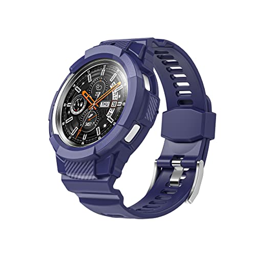 Fuvautu Einteiliges Silikon-Uhrenarmband, kompatibel mit Galaxy Watch 4 Classic 46 mm, 42 mm (2021), Sport-Anti-Drop-Armband, nicht für Galaxy Watch 46 mm, 42 mm in der Version 2018 (klassisch, 42 mm, von Fuvautu