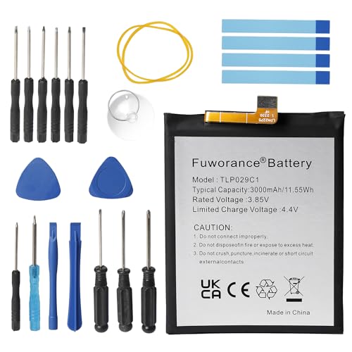 Fuworance 3000 mAh 3,85 V TLP029C1 Ersatzakku kompatibel mit BlackBerry KEYTWO KEY2 LE BBE100-4, BBE100-5, BBE100-1, BBE100-2 Handy Smartphone Lithium Polymer 11,55 Wh Akku + Werkzeugset Fuworance 3000 mAh 3,85 V TLP029C1 Ersatzakku kompatibel mit BlackBerry KEYTWO KEY2 LE BBE100-4, BBE100-5, BBE100-1, BBE100-2 Handy Smartphone Lithium Polymer 11,55 Wh Akku + Werkzeugset von Fuworance